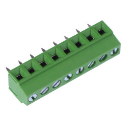 8-Way 3.81mm PCB Terminal Block Green 10A 150V