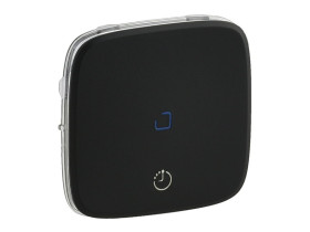 VALENA ALLURE Klawisz czarny wyłącznika czasowy z zaciskiem n lub bez zacisku n 755218 LEGRAND