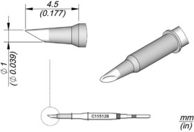 Soldering tip, Solder depot, JBC-C115128