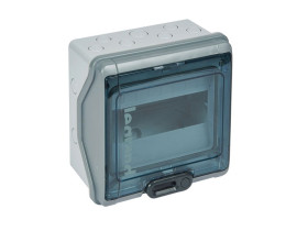 Rozdzielnica hermetyczna natynkowa 8 modułowa 1x8M drzwi transparentne bez listew IP65 RN65 601938 LEGRAND