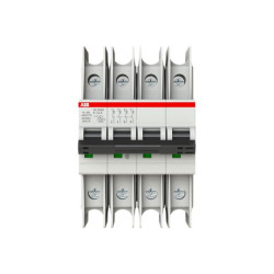 Wyłącznik miniaturowy, Typ K, 4-biegunowy, 1.6 A, 480 V ac, 400 V dc, ABB, SU200 M 15 kA