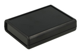 Obudowa; do przyrządów; ręczna; G517B(BC)-1@; ABS; 92mm; 66,5mm; 21mm; czarny; z koszykiem na baterie; RoHS; Gainta; 1 panel czo