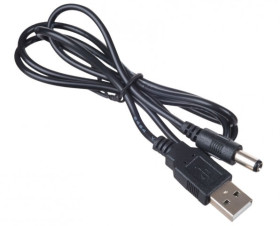 KABEL USB A / WT.DC 2,1X25,5MM 0,8M