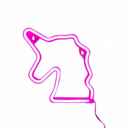Ścienny neon w kształcie jednorożca różowy, NEON UNICORN LED - FM-NL10 Zuma Line