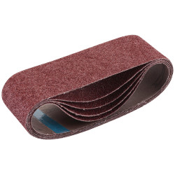 Draper 09238 Cloth Sanding Belt, 75 x 533mm, 40 Grit (Pack of 5)