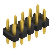 Pin header, 10 pole, pitch 2.54 mm, straight, black, 10058513