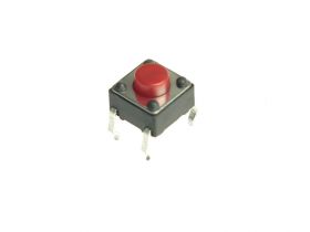 Tact Switch 6x6 mm h= 5mm czerwony (10szt) /843