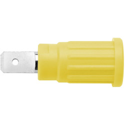 Sch&#xFC;tzinger SEPB 6453 Ni/GNGE Push-fit Safety Socket Green-Yellow 1pc