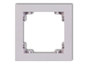 DECO Ramka uniwersalna z tworzywa DECO Pastel Matt liliowy 41DR-1 KARLIK