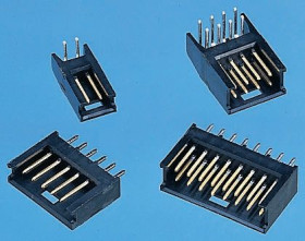 Listwa stykowa PCB 12-pinowe AMPMODU MOD II raster: 2.54 mm Prosty 1-rzędowe TE Connectivity Otwór przelotowy750 V W