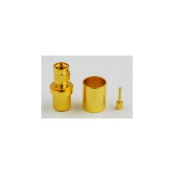 Wtyk RSMA zaciskany H1000 złoty