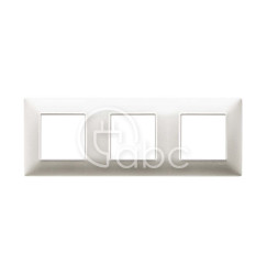 Ramka ozdobna Plana, 2+2+2M, Matt Nickel, 14644.21