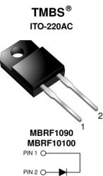 MBRF10100 High-Voltage Trench MOS Barrier Schottky Rectifier