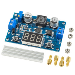 Przetwornica step-up LTC1871 3,5-35V 6A 100W DC-DC z woltomierzem