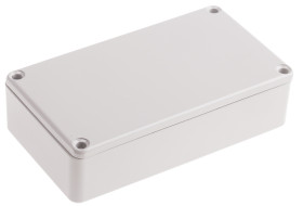 Obudowa Aluminium odlewane szerokość zew. 63,6 mm długość zew. 114,5 mm wys. zew. 30,3 mm RS PRO Szary