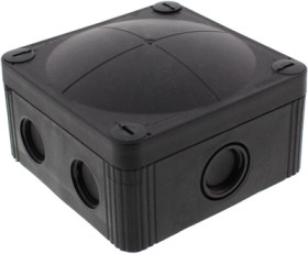 Cable junction box, no. of entries: 4, 4.0 mm², black, IP66/IP67, 10105601