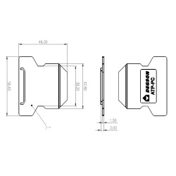 10szt. Przegroda rozdzielająca sekcje 1,5mm ATP-PC szara 10-ATP-PC-01P-11-00A(H)