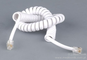 KABEL TEL 4M/SPIRALNY/WH