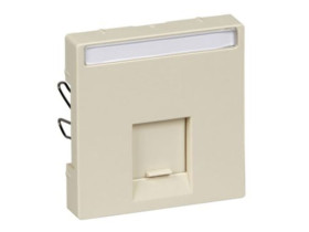 MERTEN Płytka czołowa pojedyncza do złącza RJ45 kremowy Sys M MTN469844 SCHNEIDER ELECTRIC
