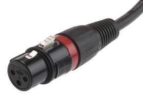 Kabel XLR 3m złącze A: 3-stykowe XLR złącze B: 3-stykowe XLR Czarny RS PRO