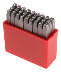 Zestaw wybijaków liter wysokość: 3mm 27-szt. Litery: A → Z RS PRO