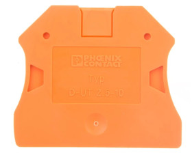 Pokrywa zamykająca pomarańczowa D-UT 2,5/10 OG 3047219 /50szt./