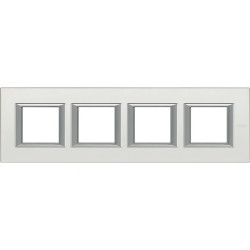 AXOLUTE Ramka 4x2-modułowa pozioma SREBRO HA4802M4HSAN