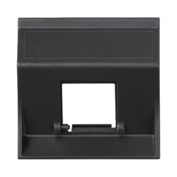 Simon Connect Płytka S500 1x RJ bez osłon skośna do adapterów MD szary grafit 50000181-038