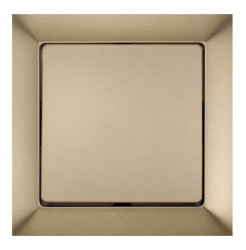 PREMIUM Przycisk zwierny /światło/ z podświetleniem piaskowy metalizowany WP-6 Pr/S