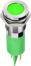 APEM Q14F1CXXG24E Lampka sygnalizacyjna LED zielony Równe cięcie 5 mcd