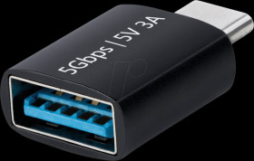 USB31CAADGCP USB 3.0 adapter, C connector &gt; A socket
