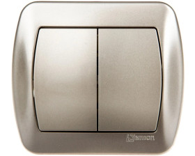 Simon Akord Łącznik schodowy podwójny satyna metalizowana AW6/2/29
