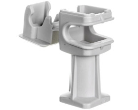 Wspornik DEHNsnap wys. 36 mm M8 tworzywo szary 204004