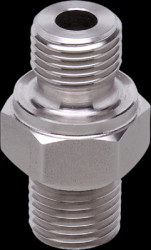 Screw-in adapter, 800 bar/80 MPa, G 1/4, 1/4&quot; NPT for pressure sensors, E30058