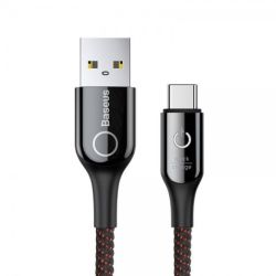 KABEL USB C Z LED 1M QC 3,0 BASEUS
