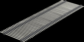 Stack bar, 50-pin, 1 row, height 38 mm