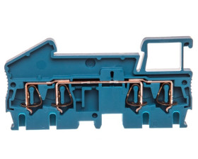 Złączka sprężysta ST 2,5 QUATTRO niebieska ST 2,5-QUATTRO BU 3031319