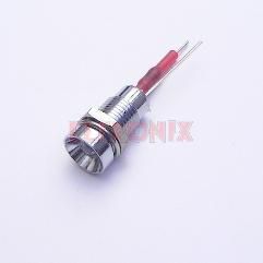 KONTROLKA LED F5UV ULTRAFIOLETOWY 12V CHROM