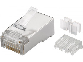 Wtyczka RJ45, CAT 6A STP ekranowana do kabli okrągłych, z...