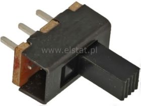 Przełącznik suwakowy 2-poz 1-tor 3p h=6mm