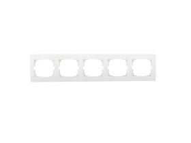LOGI Ramka 5 pięciokrotna pozioma 02-1500-002 biała 25121 KANLUX
