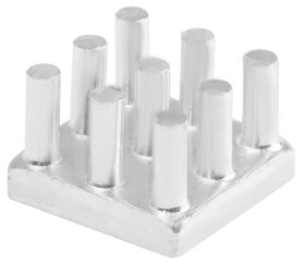 Radiator 10 x 10 x 6.5mm 29.9K/W Kwadrat Uniwersalny Alu