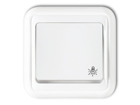 LIZA Wyłącznik zwierny przycisk "światło" biały WPT-5 KARLIK