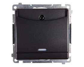 Simon 54 Łącznik hotelowy podwójny antracyt DWH2.01/48