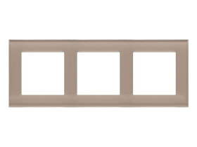 SIMON 55 Ramka 3 potrójna Nature szkło mrożone beżowe TRN3/172 KONTAKT SIMON