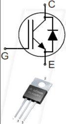 IKP40N65H5XKSA1 IGBT transistor, N-channel, 650 V, 74 A, 255 W, TO-220