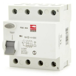 Wyłącznik różnicowo-prądowy 4P 40A 0,03A, KOOP Elektro FSS 4P 40A typ A