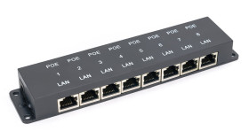 Injector PoE 8xLan/8xPoE z obudową