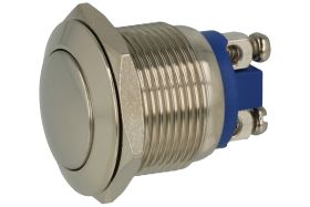 Przełącznik; przyciskowy; GQ19B-10/N; OFF-(ON); 1 tor; bez podświetlenia; monostabilny; na panel; 2A; 36V DC; 19mm; IP65; Onpow;