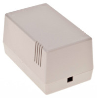 Z-16J Obudowa z tworzywa Z16 wymiary: 114x70x63mm - zasilacz przelotowy - jasna - polistyren